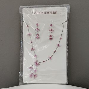 Necklace with matching earrings